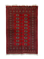 Exclusive Home Decor- Handmade Red Bukhara Persian Rug/Carpet-180cm x 123cm Photo