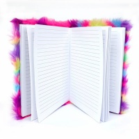 ZEE - Furry Notepad - Rainbow Diary Notebook - Patches Photo