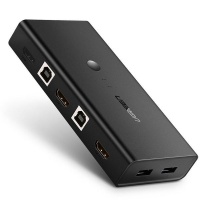 UGreen 2" 1out USB HDMI KVM Switch-Black Photo