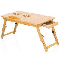 Multi-Functional Sit-Stand Bamboo Laptop Table Desk & Riser Photo