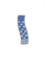 Miss Jewels- Blue Crystal Pendant in 925 Sterling Silver Photo