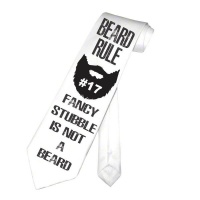 PepperSt Men's Collection - Designer Neck Tie - Beard Rule #17 Photo