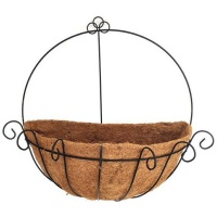 Pamper Hamper PH Garden - Half Round Coir Lined Wall Basket 40.6cm Photo