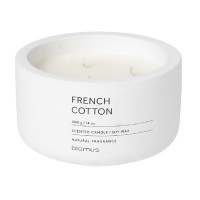 blomus Scented Candle: French Cotton in Lily White Container Fraga 13cm Diameter Photo