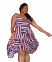 LLYLA - Sun / Summer Dress - Multi Colour Multi-way Stripes Photo