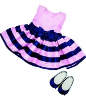 Bonnie Pearl Bonnie & Pearl Pink Stripey Dress Photo
