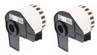 Generic Brother DK11207 / 11207 CD/DVD Film Label Rolls x 2 - Compatible Photo