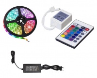 5M 5050 RGB LED Strip Light With Remote And Power Supply Photo