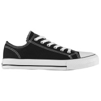 SoulCal Mens Canvas Low Trainers - Black [Parallel Import] Photo