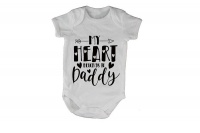BuyAbility My Heart Belongs To Daddy - Arrow - Short Sleeve - Baby Grow Photo