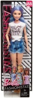 Barbie Fashionista Doll - Unicorn T-Shirt and Denim Shorts Photo
