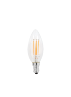 Zebbies Lighting - Globe - E14 4W LED Dim Candle Filament Daylight 6500K Photo