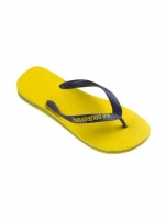 Havaianas Logo Citrus Yellow Men's Flip Flops. Photo