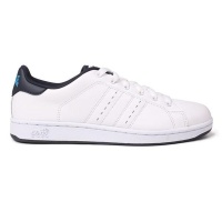 Lonsdale Mens Leyton Leather Trainers - White Photo