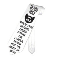 PepperSt Men's Collection - Designer Neck Tie - Beard Rule #23 Photo