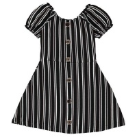Firetrap Infant Girls Rib Dress - Black Stripe Photo