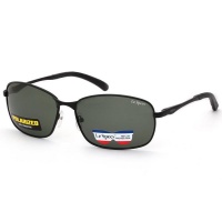 Lespecs Metal Wrap Mens Polarized Sunglasses - Shiny Black Photo