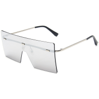 Oversized Rimless Square Sunglasses Photo