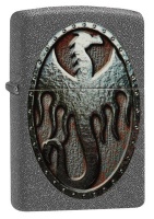 Zippo Lighter - Metal Dragon Shield Design Photo