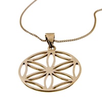 Rose Gold Mandala Necklace Photo
