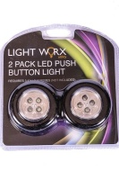 Light worx LED Push Button Lights - 4 Pack Photo