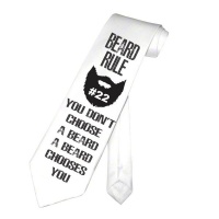 PepperSt Men's Collection - Designer Neck Tie - Beard Rule #22 Photo