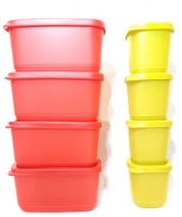 Tupperware Set of 8 Cubix Storage Containers - Photo