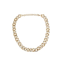 Quiz Ladies Gold & Silver Chunky Chain Necklace - Gold Photo