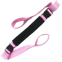 Flexibility Yoga Elastic Stretch Strap Belt for Exercise Fitness - Rose Red Photo