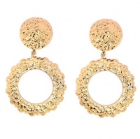 Sista Gold Round Drop Earring VE8509 Photo