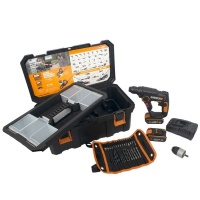 Worx - Rotary Hammer Drill 2 x 2.0Ah Batteries Charger & 30 x Drill Bits Photo