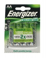 Energizer E300322101 - AA Rechargeable Battery 1.2v NiMh 1.3Ah - Pack of 4 Photo