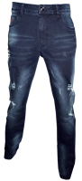 Soviet Mens Barreiro -12 Straight Leg Denim Jeans -Dark Indigo Photo