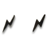 Trans Continental Marketing - Silver Lightning Bolt Stud Earrings Photo
