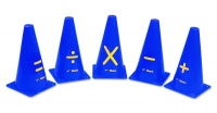 Math Symbol Cones - With Printed Symbols Photo