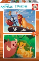 Educa The Lion King Cardboard Puzzle - 2 x 48 Piece Photo