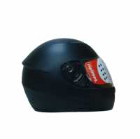 Motor Bike Helmet with Visor - Black - Medium Photo