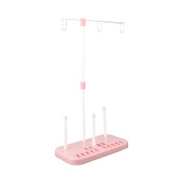 3 Thread Spool Holder Stand for Home Sewing Machine - Pink Photo