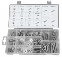 Duratool D01885 Nuts Bolts & Washers Set Assorted Stainless Steel Photo