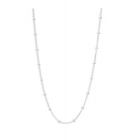 Cosmic 925 Sterling Silver - Dainty Beaded Adjustable Chain Necklace Photo