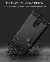 CellTime ™ Nokia 3.2 Shockproof Carbon Fiber Design Cover - Black Photo