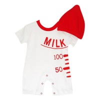 Baby Romper - Milk Bottle with Hat Photo