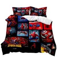 Avengers / Spiderman 3D Printed Double Bed Duvet Cover Set Photo