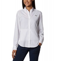 Columbia Women's Tamiami Long Sleeve Shirt in White Photo
