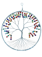 African Bead and Wire Handcrafted Tree Of Life Home Décor Wall Large Photo