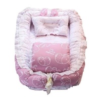 Baby Crib Lounge Bed - Pink Photo