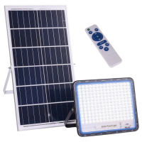 400W Solar Powered LED Flood Light With Panel & Remote Photo