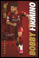 Liverpool FC - Bobby Firmino Poster with Black Frame Photo