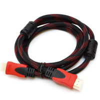 HDMI Braided Cable 5m-Black And Red Photo