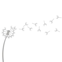 Fantastick Wall Decor - Dandelion Frosted Vinyl Stickers Photo